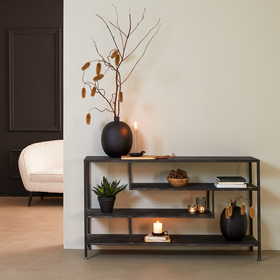 Light & Living - Side YLAYA - 140x35x80.5cm - Zwart