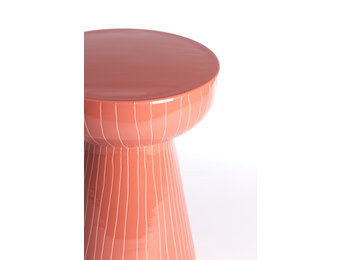 Light & Living - Bijzettafel NUNOA - Ø35x41cm - Rood