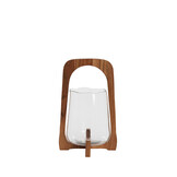 Light & Living - Windlicht ANOSY - Ø21.5x35cm - Bruin