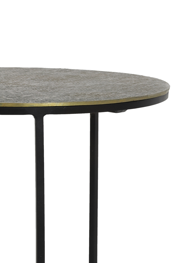 Light & Living - Bijzettafel RENGO - Ø49x52cm - Brons - Set van 2