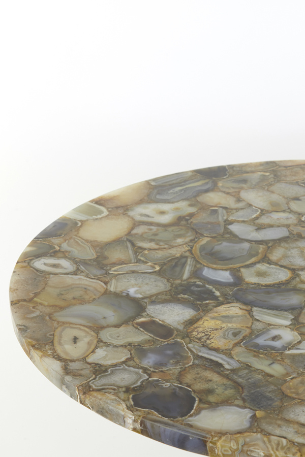 Light & Living - Salontafel RICKERD - Ø76x36cm - Geel
