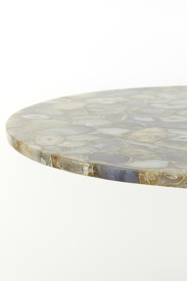 Light & Living - Salontafel RICKERD - Ø76x36cm - Geel