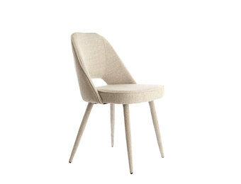 Light & Living - Eetkamerstoel DJESLIN - 57x51x84cm - Grijs - Set van 2