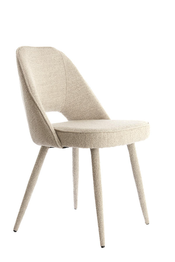 Light & Living - Eetkamerstoel DJESLIN - 57x51x84cm - Grijs - Set van 2