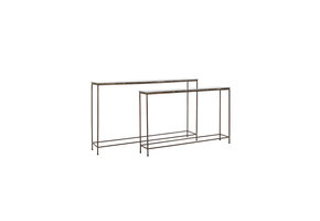 Light & Living - Side MORENA - 140x25x82cm - Bruin - Set van 2