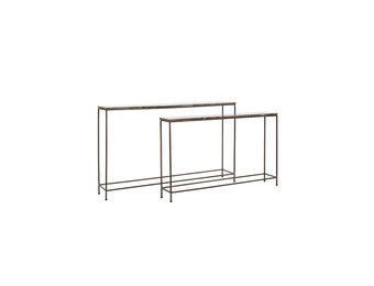 Light & Living - Side MORENA - 140x25x82cm - Bruin - Set van 2