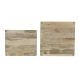 Light & Living - Bijzettafel STIJN - Ø38x53cm - Bruin - Set van 2