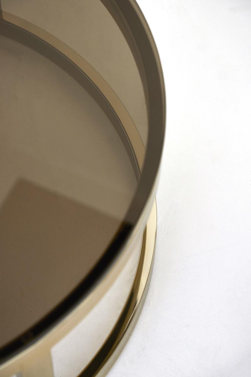 Light & Living - Salontafel MILAGRO - Ø100.5x36.5cm - Goud - Set van 2