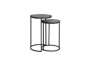 Light & Living - Bijzettafel TALCA - Ø40x60cm - Zwart - Set van 2