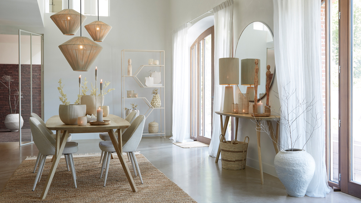 Light & Living - Hanglamp FELIDA - Ø56x43cm - Bruin