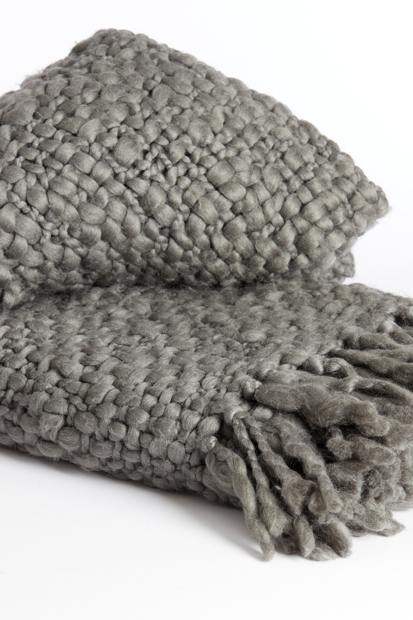 Light & Living - Plaid RISCA - 170x130x0.5cm - Grijs