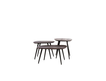 Light & Living - Salontafel VIEJO - 62x42x38cm - Bruin - Set van 3