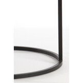 Light & Living - Bijzettafel TALCA - Ø49x50.5cm - Zwart - Set van 2