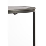Light & Living - Bijzettafel TALCA - Ø49x50.5cm - Zwart - Set van 2