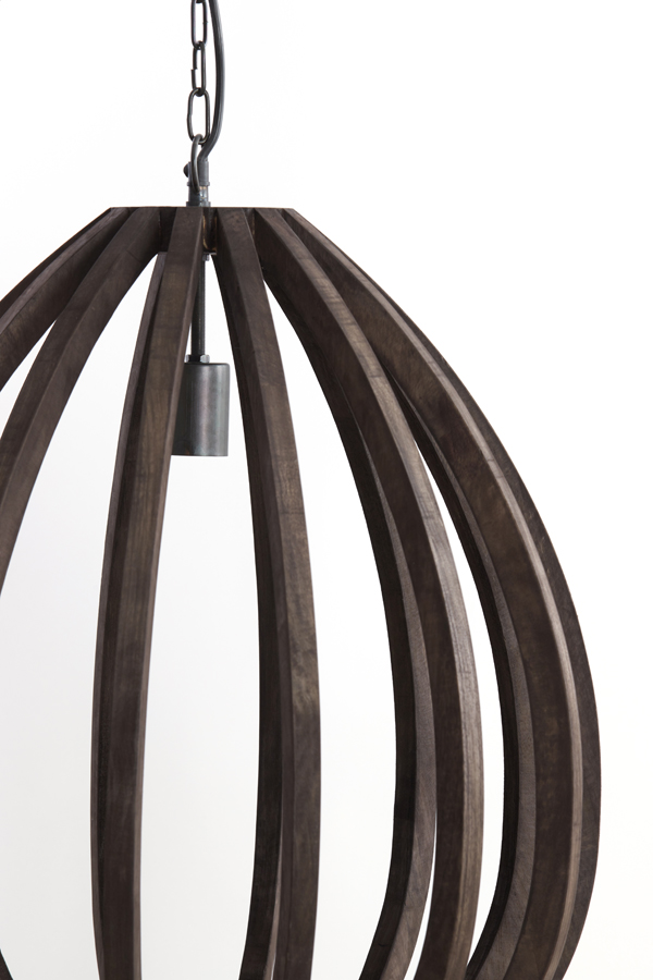 Light & Living - Hanglamp BARSIA - Ø50x54cm - Bruin