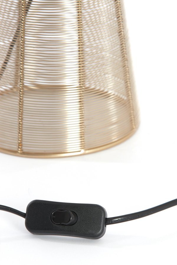 Light & Living - Tafellamp ABOSO - Ø18x42cm - Goud