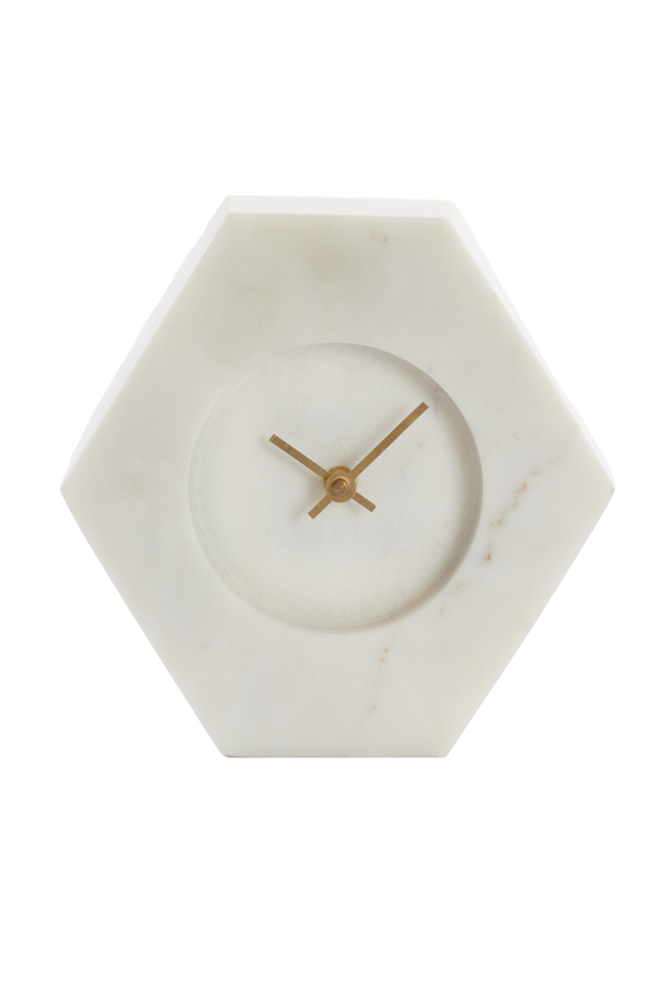 Light & Living - Klok CHERE - 19x6.5x19cm - Wit