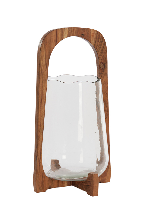 Light & Living - Windlicht ANOSY - Ø26x48cm - Bruin