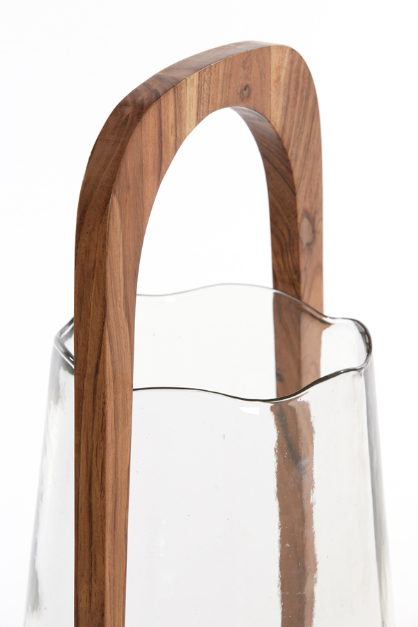 Light & Living - Windlicht ANOSY - Ø26x48cm - Bruin
