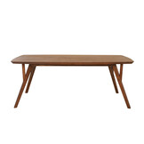 Light & Living - Eettafel QUENZA - 200x100x76cm - Bruin