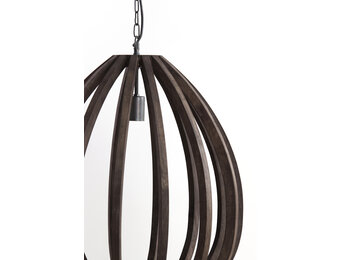 Light & Living - Hanglamp BARSIA - Ø40x42cm - Bruin