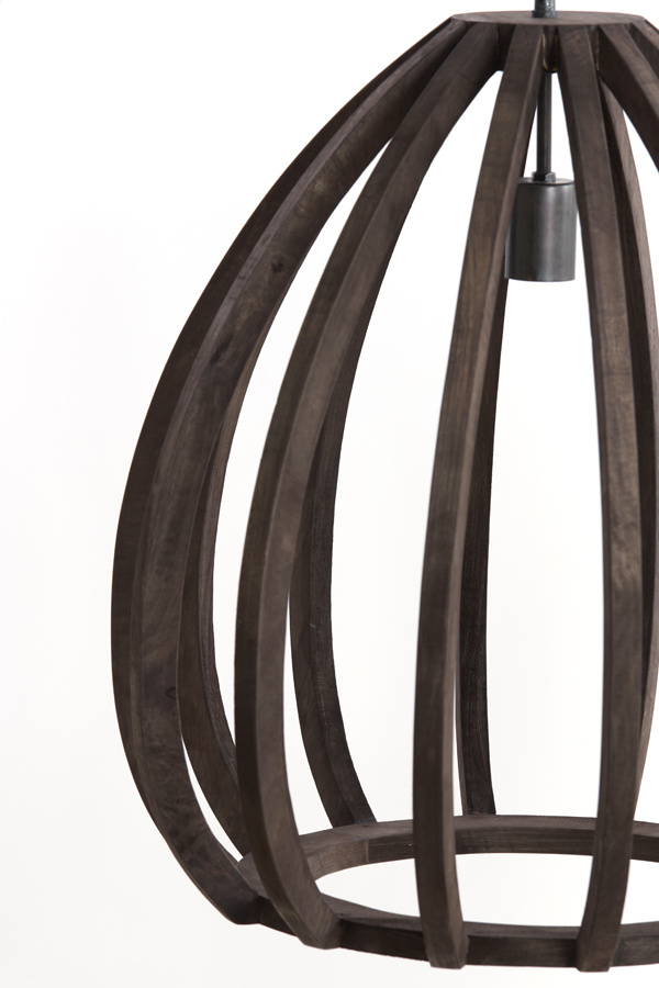 Light & Living - Hanglamp BARSIA - Ø40x42cm - Bruin