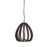 Light & Living - Hanglamp BARSIA - Ø40x42cm - Bruin