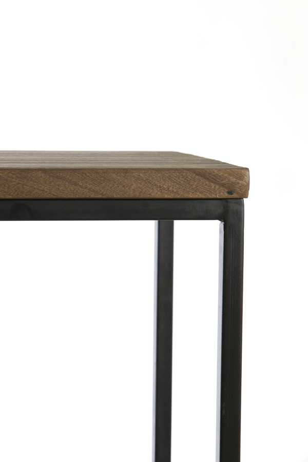 Light & Living - Side BRYSON - 120x40x82cm - Bruin - Set van 2