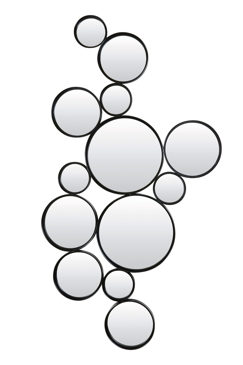 Light & Living - Spiegel CIELO - 127x3.5x64.5cm - Zwart