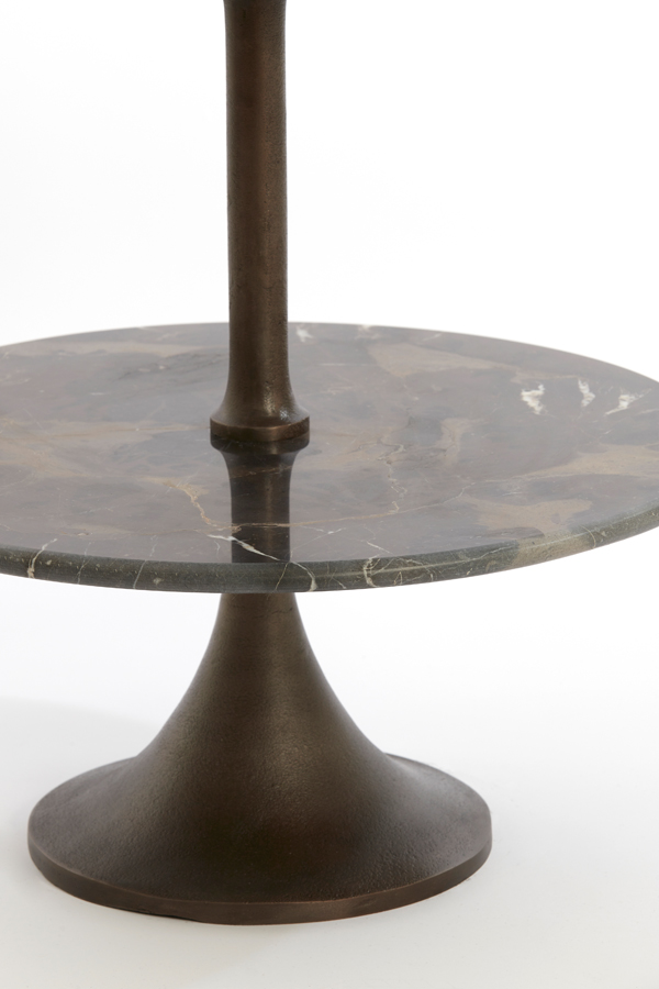 Light & Living - Etagere VERMENTINO - Ø51x100cm - Bruin