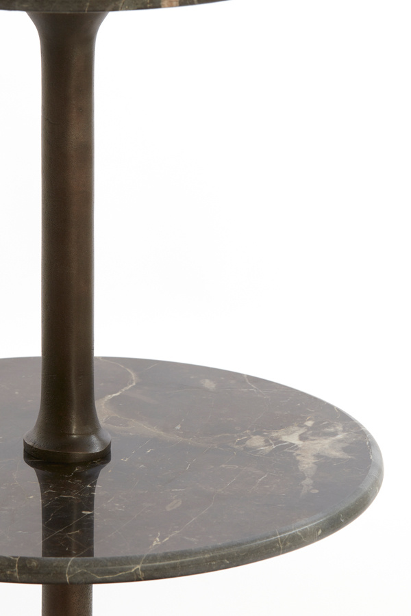 Light & Living - Etagere VERMENTINO - Ø51x100cm - Bruin