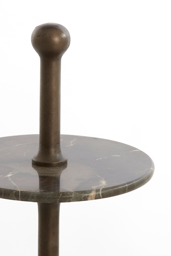 Light & Living - Etagere VERMENTINO - Ø51x100cm - Bruin