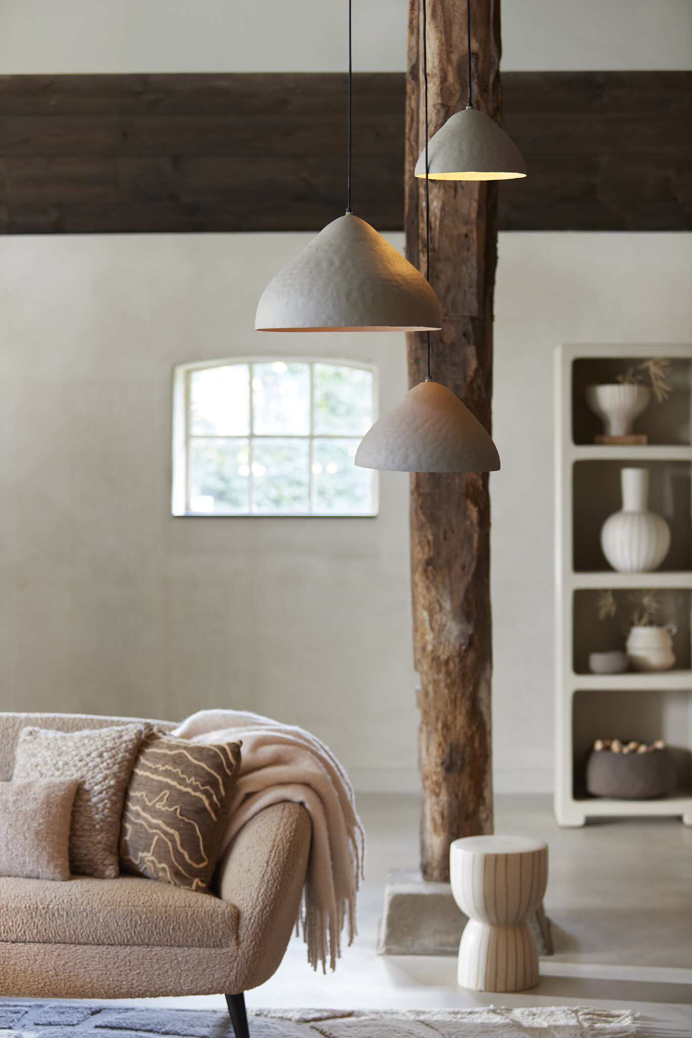 Light & Living - Hanglamp ELIMO - Ø32x20cm - Grijs