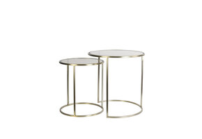 Light & Living - Bijzettafel DUARTE - Ø50x52cm - Goud - Set van 2