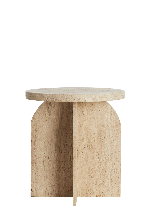 Light & Living - Bijzettafel OTINIA - Ø41x48cm - Bruin