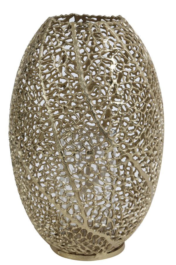 Light & Living - Windlicht SINULA - Ø33x51cm - Goud