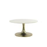 Light & Living - Salontafel RICKERD - Ø76x36cm - Wit
