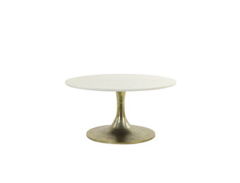 Light & Living - Salontafel RICKERD - Ø76x36cm - Wit