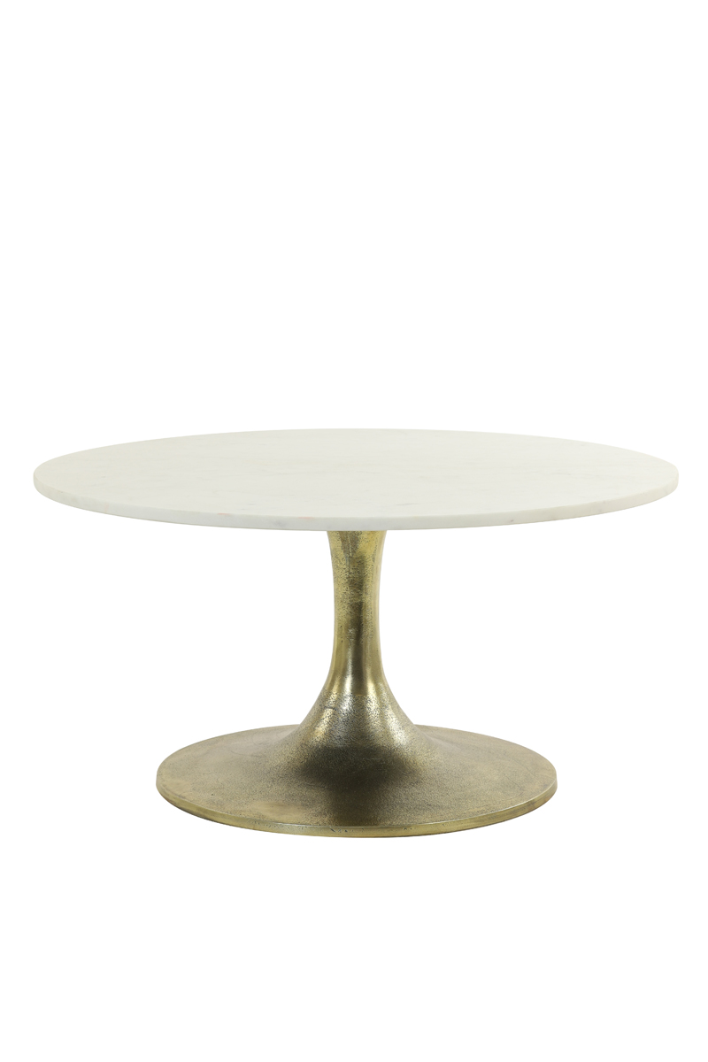 Light & Living - Salontafel RICKERD - Ø76x36cm - Wit