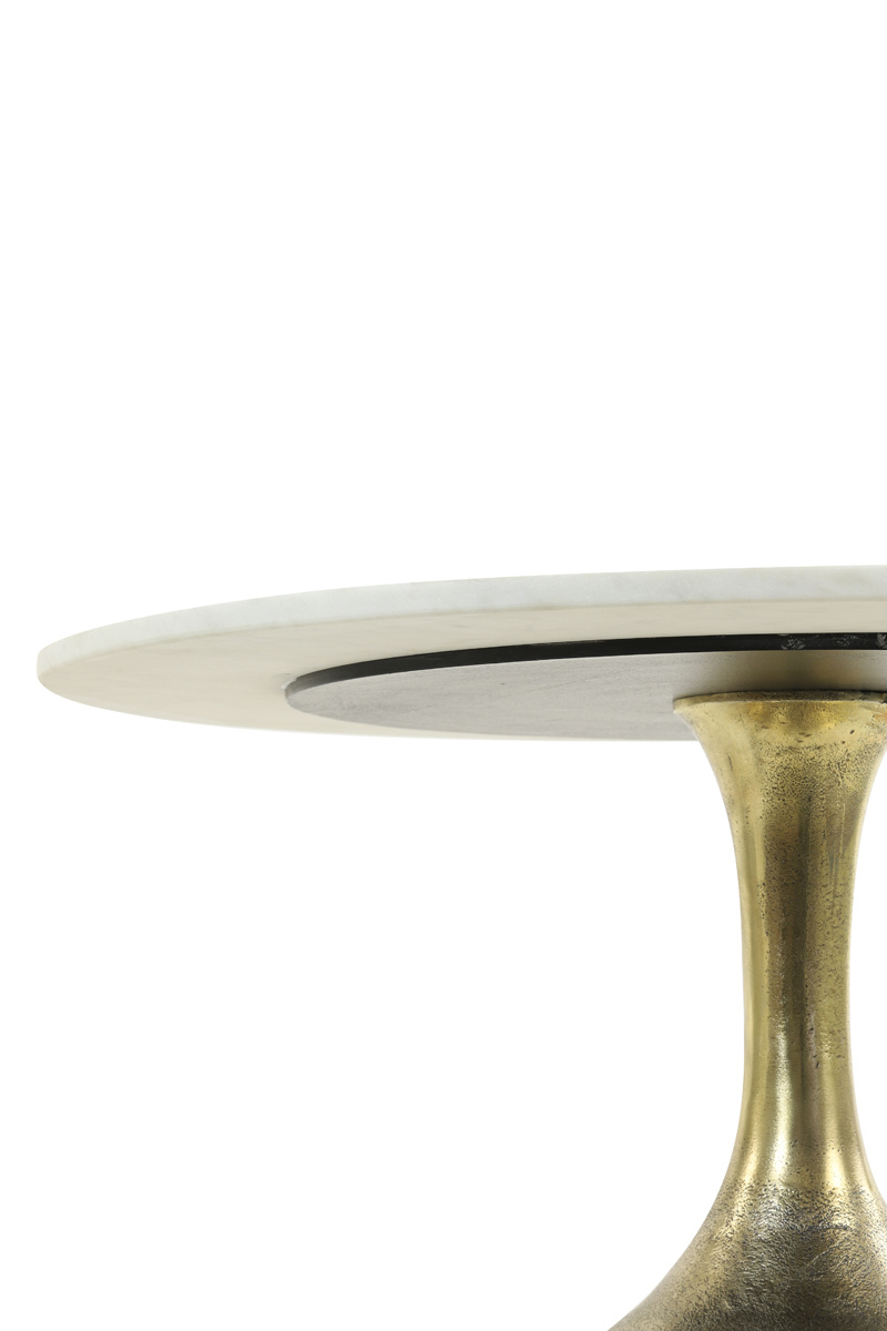 Light & Living - Salontafel RICKERD - Ø76x36cm - Wit