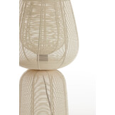 Light & Living - Tafellamp ABOSO - Ø24x54cm - Wit