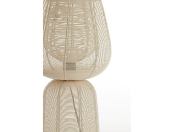 Light & Living - Tafellamp ABOSO - Ø24x54cm - Wit