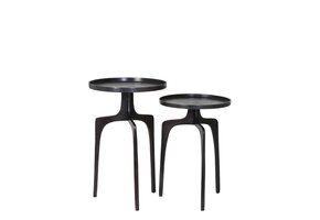 Light & Living - Bijzettafel PANO - Ø41x63cm - Brons - Set van 2