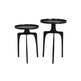 Light & Living - Bijzettafel PANO - Ø41x63cm - Brons - Set van 2