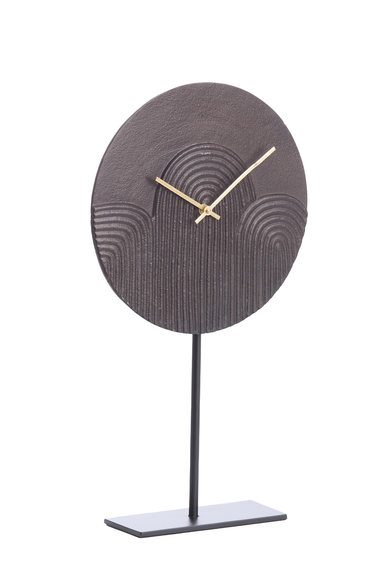 Light & Living - Klok GWENNA - 26x7x40cm - Bruin