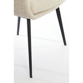 Light & Living - Eetkamerstoel LEONE - 59x58.5x82cm - Bruin - Set van 2