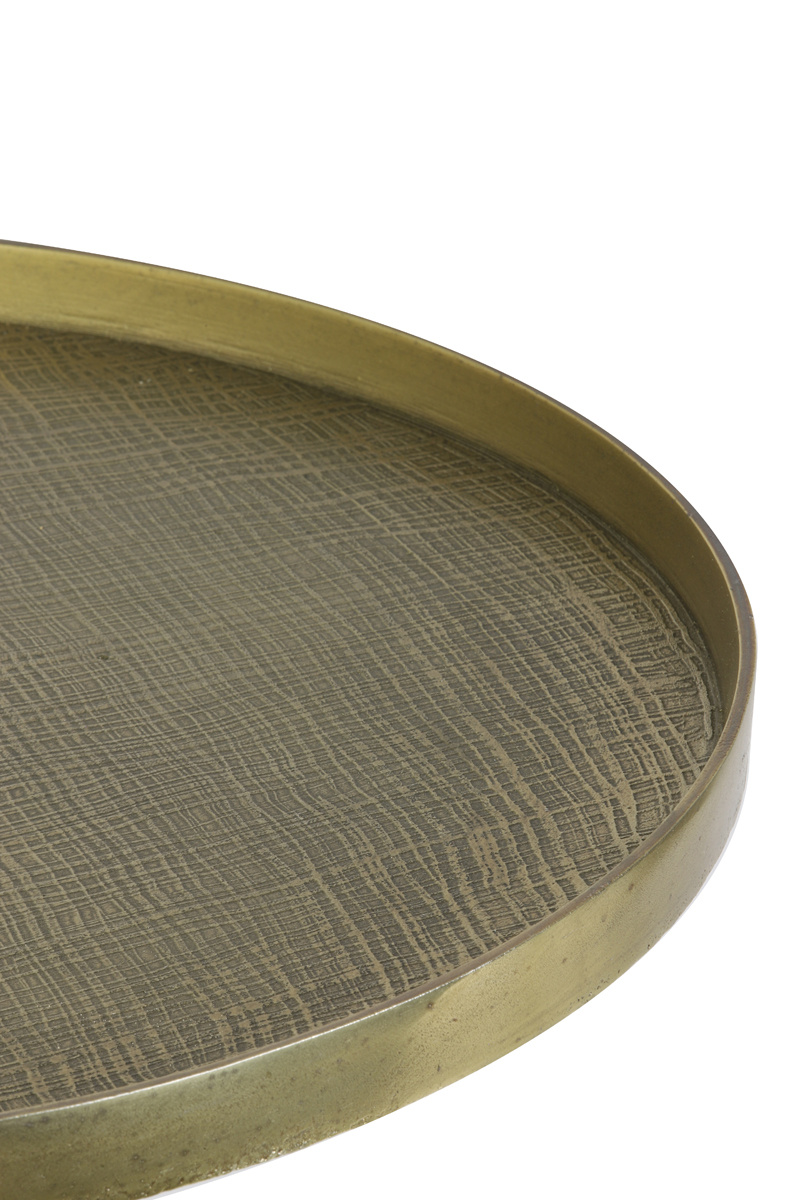 Light & Living - Salontafel POPETA - Ø60x44cm - Brons