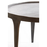 Light & Living - Salontafel TOBIAS - Ø75x44cm - Bruin - Set van 2