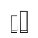 Light & Living - Zuil YARULA - Ø35x102cm - Bruin - Set van 2