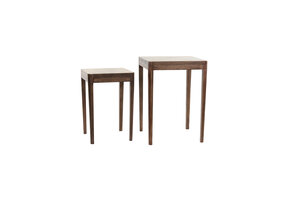 Light & Living - Bijzettafel STIJN - Ø38x53cm - Bruin - Set van 2